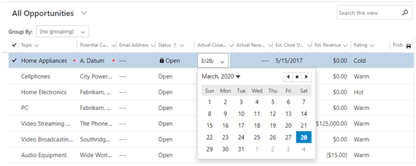Customer Engagement – Configuration