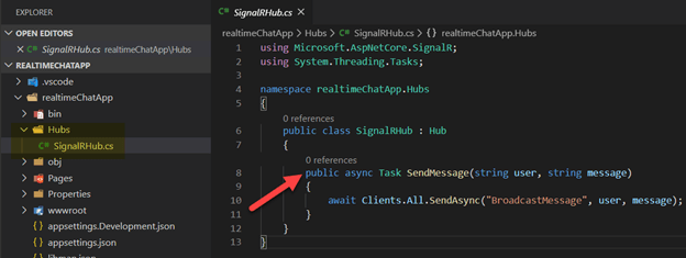 Chat Web App with ASP.NET