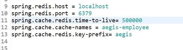 Application properties configuration