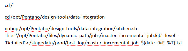 master incremental job