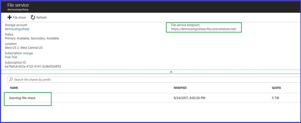 Microsoft Azure portal
